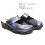 Slipper blauw leder 03457 Berkemann